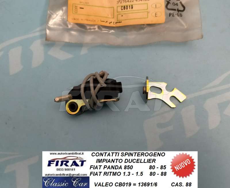 CONTATTI SPINTEROGENO FIAT PANDA 30 - RITMO (CB019)